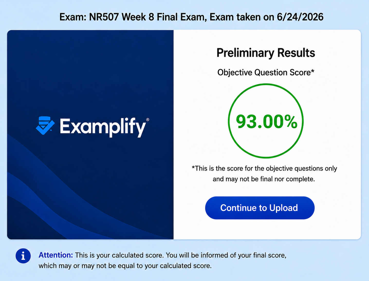 (Completed) NR507 Week 8 Final Exam