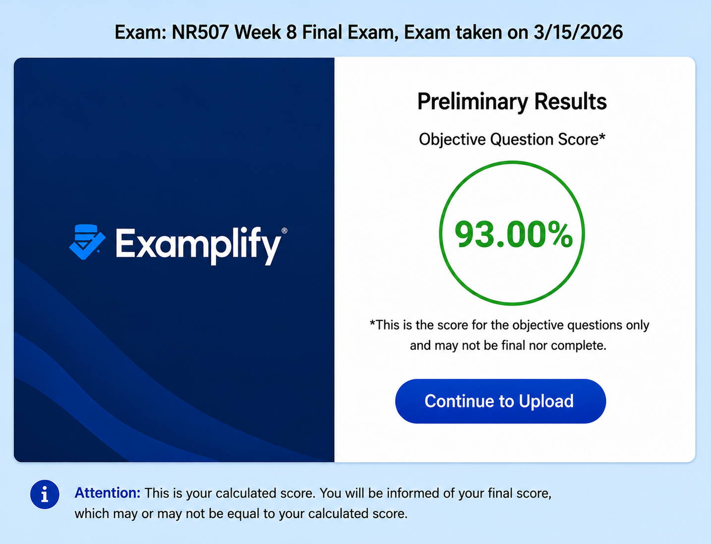 (Completed) NR507 Week 8 Final Exam