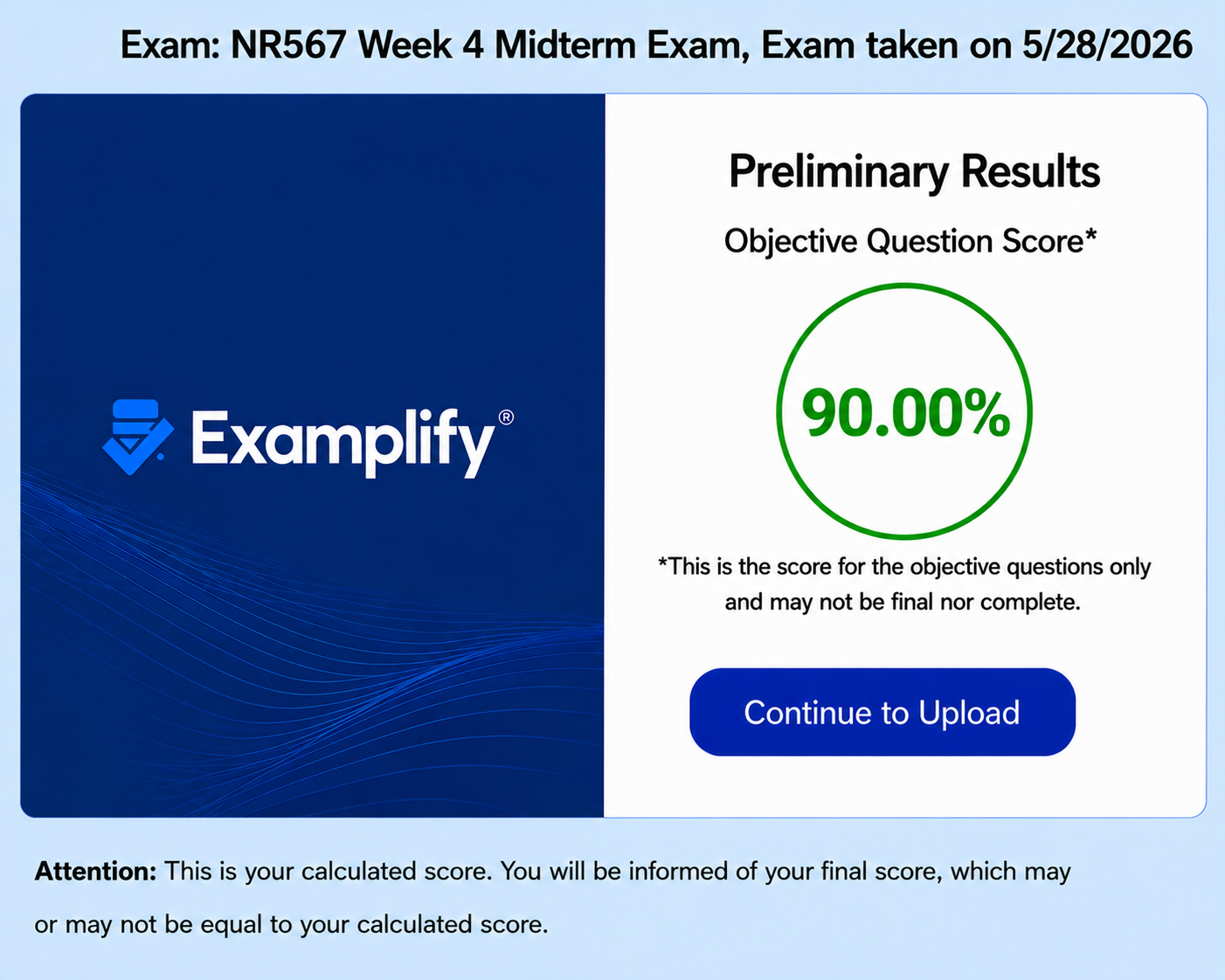 (Completed) NR567 Week 4 Midterm Exam